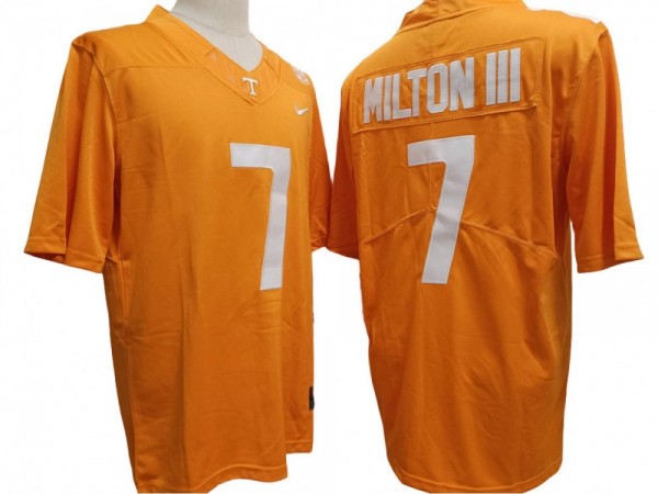 Tennessee Volunteers #7 Joe Milton III Orange Football Jersey