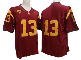 USC Trojans #13 Caleb Williams Red Vapor F.U.S.E. Limited Jersey