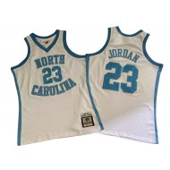 M&N North Carolina #23 Michael Jordan White 1983/84 Jersey