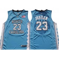 North Carolina Tar Heels #23 Michael Jordan Light Blue Jersey