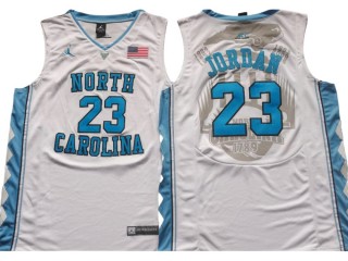 North Carolina Tar Heels #23 Michael Jordan White Jersey