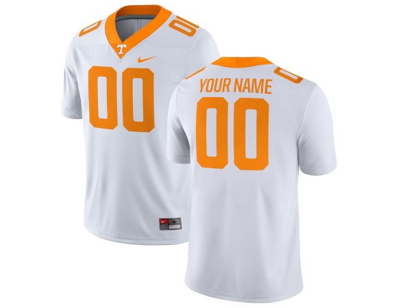 Custom Tennessee Volunteers White College Football Jersey