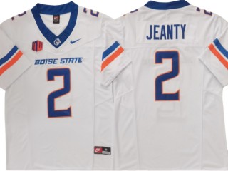 Boise State Broncos #2 Ashton Jeanty White Vapor F.U.S.E. Limited Jersey