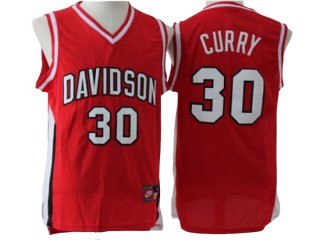 Davidson Wildcats #30 Stephen Curry Red Basketball Jersey