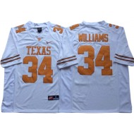 Texas Longhorns #34 Ricky Williams White Football Jersey