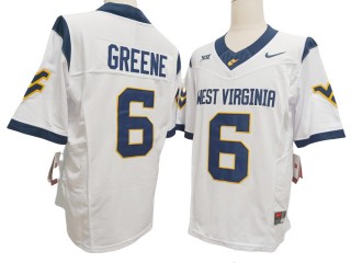 West Virginia Mountaineers #6 Garrett Greene White Vapor F.U.S.E. Limited Jersey