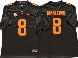 Tennessee Volunteers #8 Nico Iamaleava Black Football Jersey