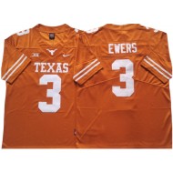 Texas Longhorns #3 Quinn Ewers Orange Football Jersey - Custom