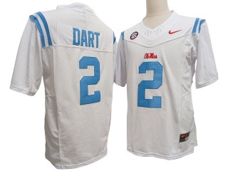 Ole Miss Rebels #2 Jaxson Dart White Vapor F.U.S.E. Limited Jersey