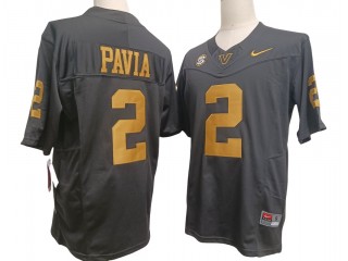 Vanderbilt Commodores #2 Diego Pavia Black/Gold Vapor F.U.S.E. Limited Jersey