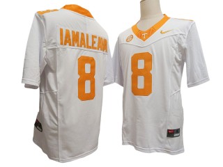 Tennessee Volunteers #8 Nico Iamaleava White Vapor F.U.S.E. Limited Jersey