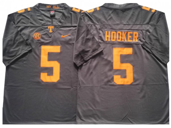 Tennessee Volunteers #5 Hendon Hooker Gray Football Jersey