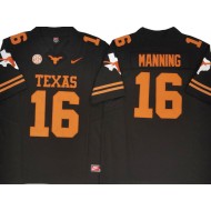 Texas Longhorns #16 Arch Manning Black Vapor F.U.S.E. Limited Jersey - Texas logo