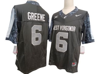 West Virginia Mountaineers #6 Garrett Greene Black Vapor F.U.S.E. Limited Jersey