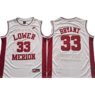 Lower Merion High School #33 Kobe Bryant White Basketball Jersey