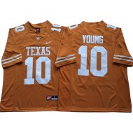 Texas Longhorns #10 Vince Young Orange Football Jersey