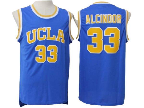 UCLA Bruins #33 Lew Alcindor Blue Basketball Jersey