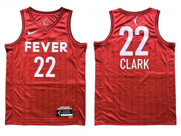 Indiana Fever #22 Caitlin Clark Red WNBA Game Jersey