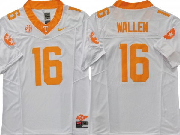 Tennessee Volunteers #16 White Vapor F.U.S.E. Limited Team Logo Jersey - Morgan Wallen