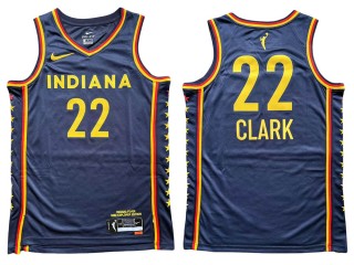 Indiana Fever #22 Caitlin Clark Navy WNBA Game Jersey