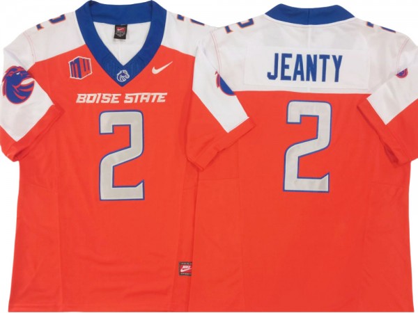 Boise State Broncos #2 Ashton Jeanty Orange/White Vapor F.U.S.E. Limited Jersey