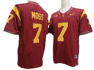 USC Trojans #7 Miller Moss Red Vapor F.U.S.E. Limited Jersey