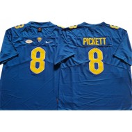 Pittsburgh Panthers #8 Kenny Pickett Blue Football Jersey