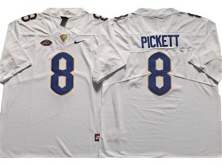 Pittsburgh Panthers #8 Kenny Pickett White Football Jersey