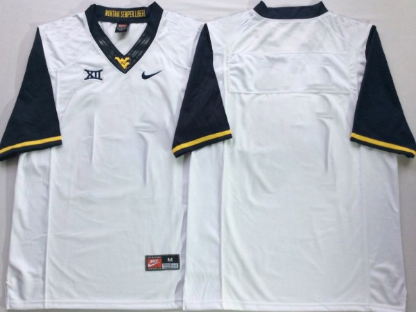 Custom West Virginia Mountaineers Jersey - Navy/White/Gold