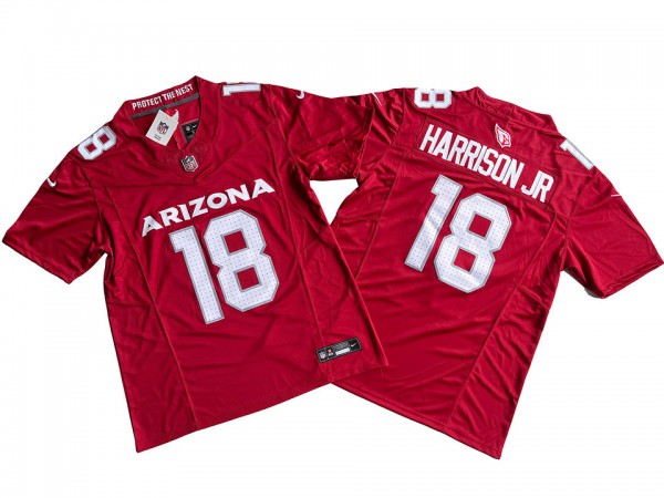 Arizona Cardinals #18 Marvin Harrison Jr Red Vapor F.U.S.E. Limited Jersey