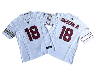 Arizona Cardinals #18 Marvin Harrison Jr White Vapor F.U.S.E. Limited Jersey