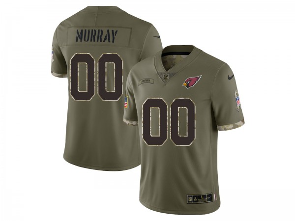 Custom Arizona Cardinals Olive 2022 Salute To Service Limited Jersey