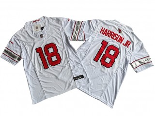 Arizona Cardinals #18 Marvin Harrison Jr White Vapor F.U.S.E. Limited Jersey