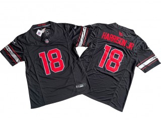 Arizona Cardinals #18 Marvin Harrison Jr Black Vapor F.U.S.E. Limited Jersey