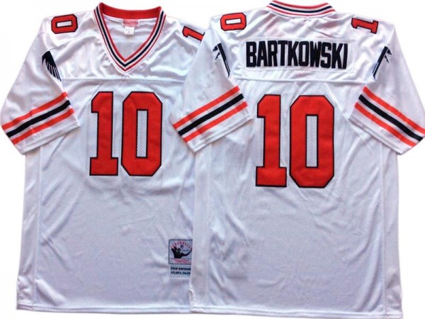 M&N Atlanta Falcons #10 Steve Bartkowski White Legacy Jersey