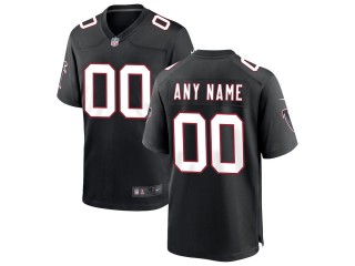 Custom Atlanta Falcons Black Throwback Vapor Jersey