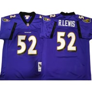 M&N Baltimore Ravens #52 Ray Lewis Purple Legacy Jersey