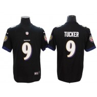 Baltimore Ravens #9 Justin Tucker Black Vapor Untouchable Limited Jersey