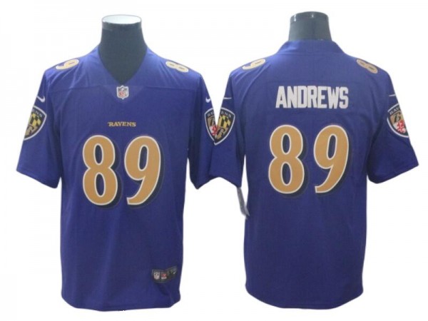 Baltimore Ravens #89 Mark Andrews Purple Vapor Limited Color Rush Jersey