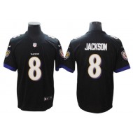 Baltimore Ravens #8 Lamar Jackson Black Vapor Untouchable Limited Jersey