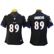 Women Baltimore Ravens #89 Mark Andrews Black Vapor Limited Jersey