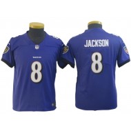 Youth Baltimore Ravens #8 Lamar Jackson Vapor Limited Jersey