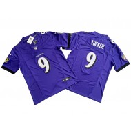 Baltimore Ravens #9 Justin Tucker Purple Vapor F.U.S.E. Limited Jersey