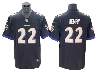 Baltimore Ravens #22 Derrick Henry Black Vapor Limited Jersey