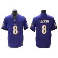 Baltimore Ravens #8 Lamar Jackson Purple Vapor F.U.S.E. Limited Jersey