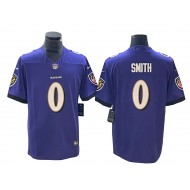 Baltimore Ravens #0 Roquan Smith Purple Vapor Limited Jersey