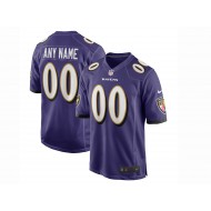 Custom Baltimore Ravens Purple Vapor Limited Jersey