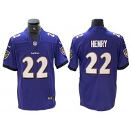 Baltimore Ravens #22 Derrick Henry Purple Vapor Limited Jersey