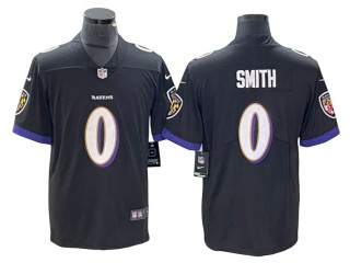 Baltimore Ravens #0 Roquan Smith Black Vapor Limited Jersey