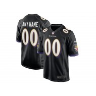 Custom Baltimore Ravens Black Vapor Limited Jersey